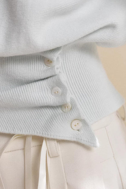 Romantic Lace Off-Shoulder Knit Sweater