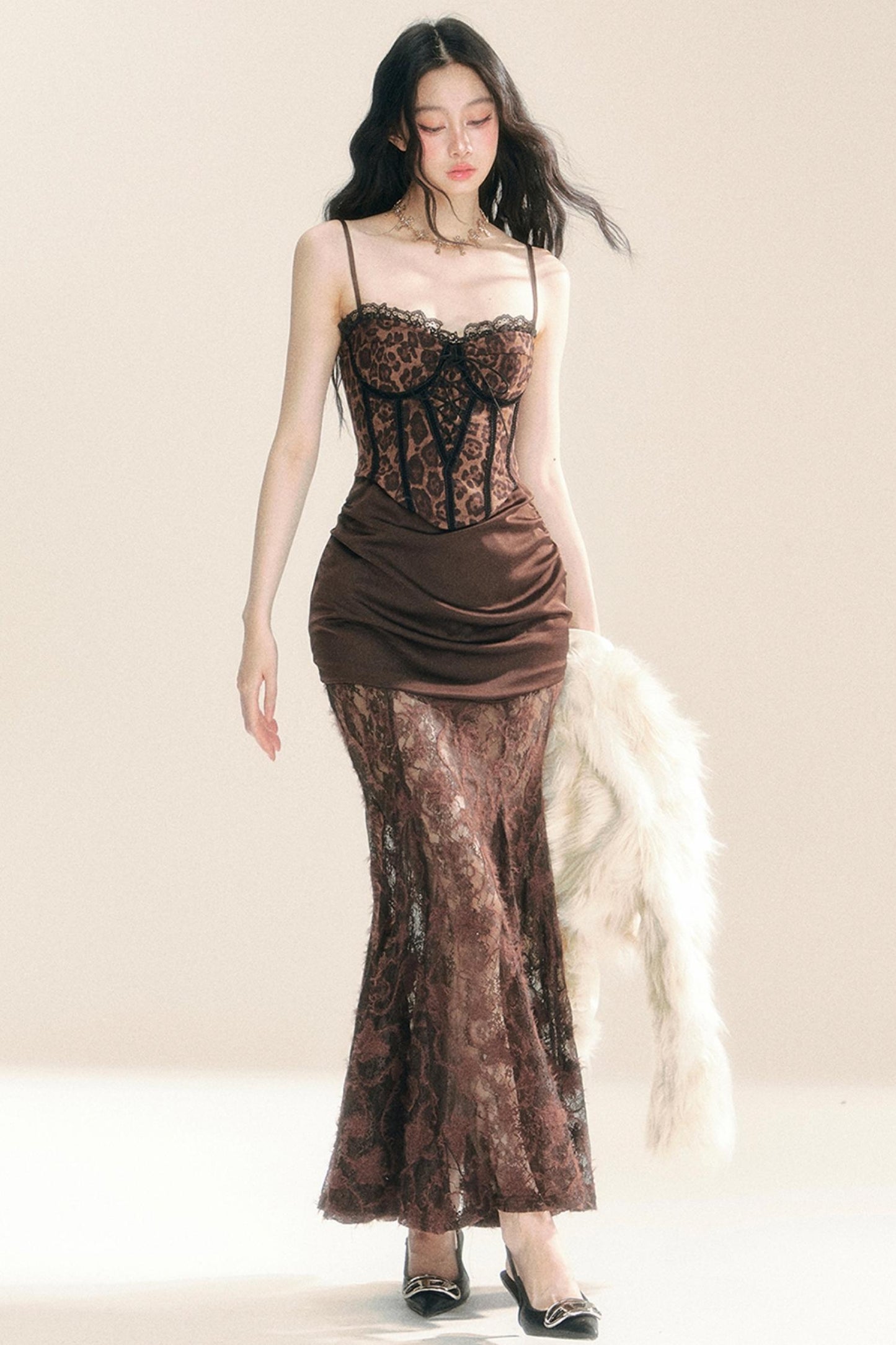 High-Quality Lace Slip Dress Set-Up