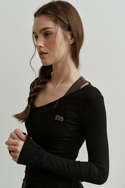 Ambient Strappy Knitwear Top