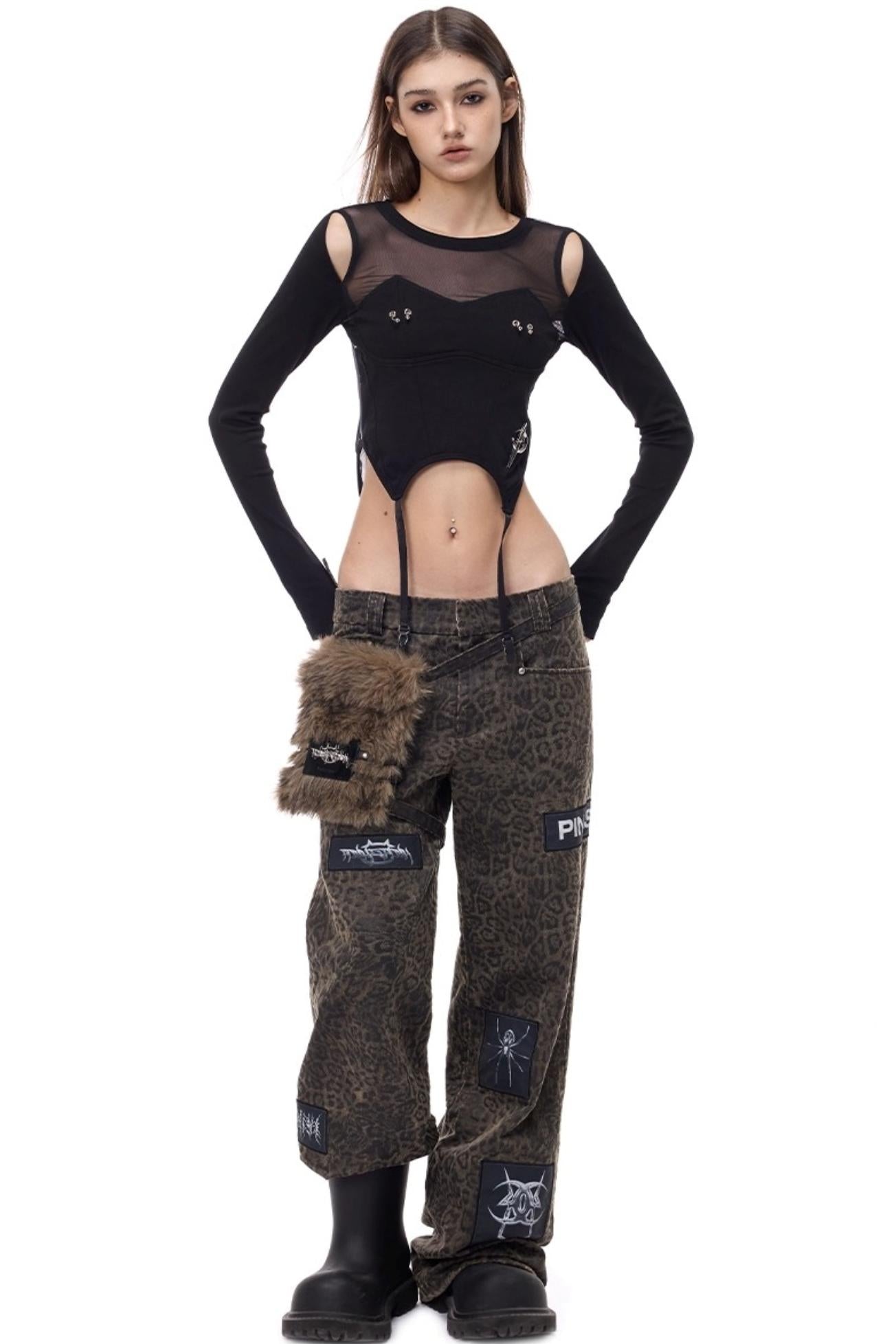 Electric Moon Mesh Top