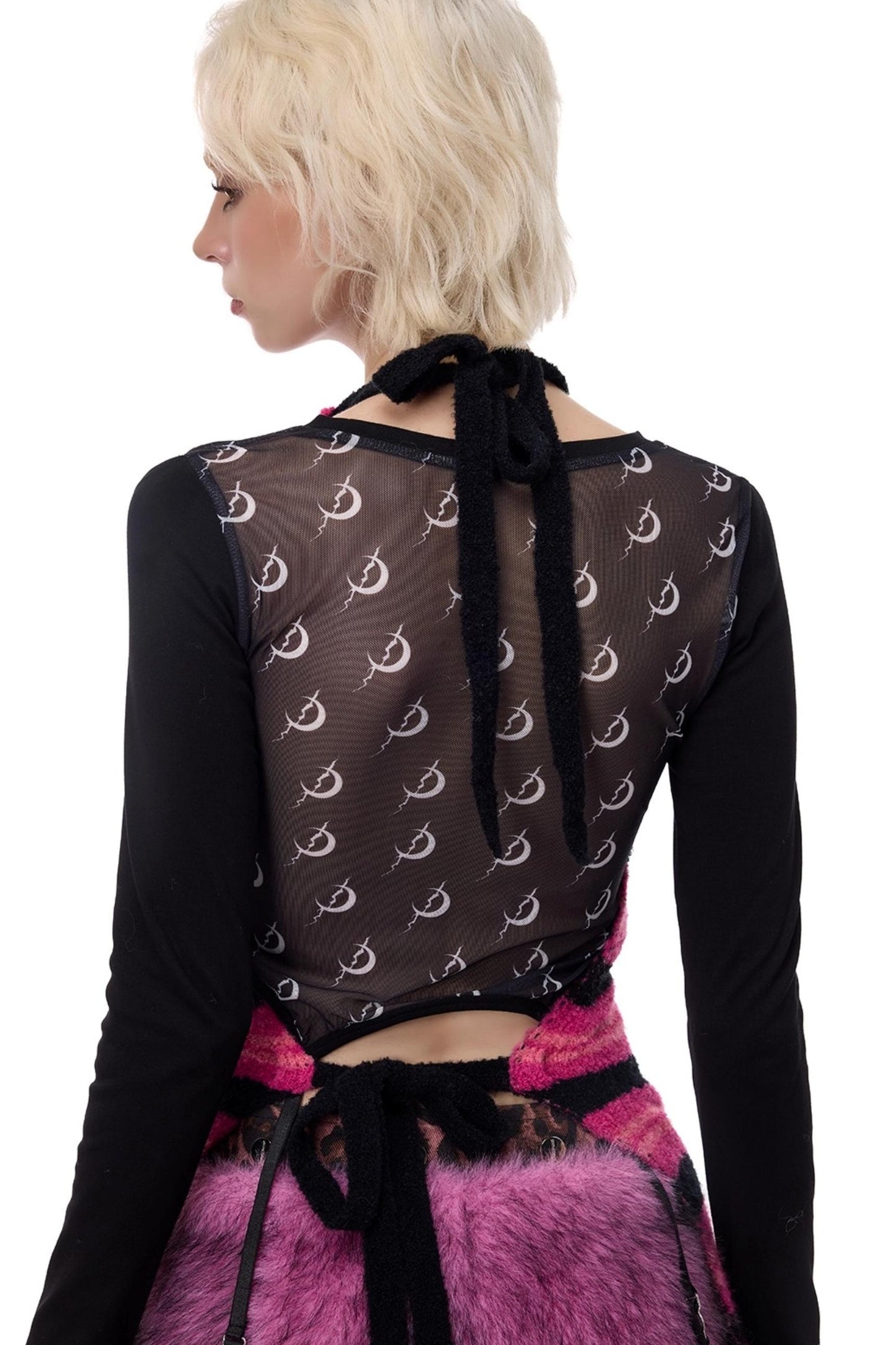 Electric Moon Knitted Apron Sweater