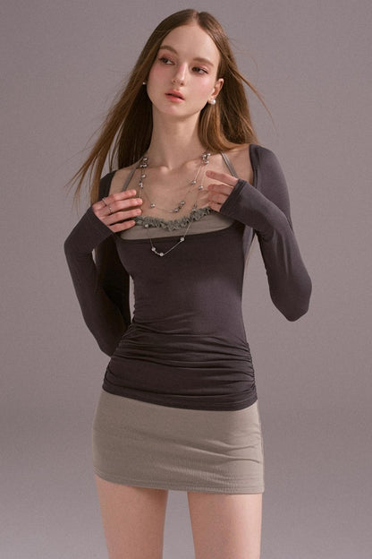 Hot Girl Lace Wrap Dress