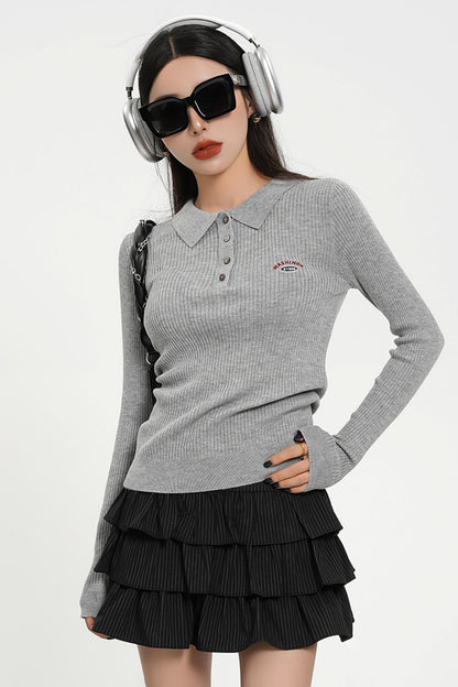 Slim Fit Knit Pullover Sweater