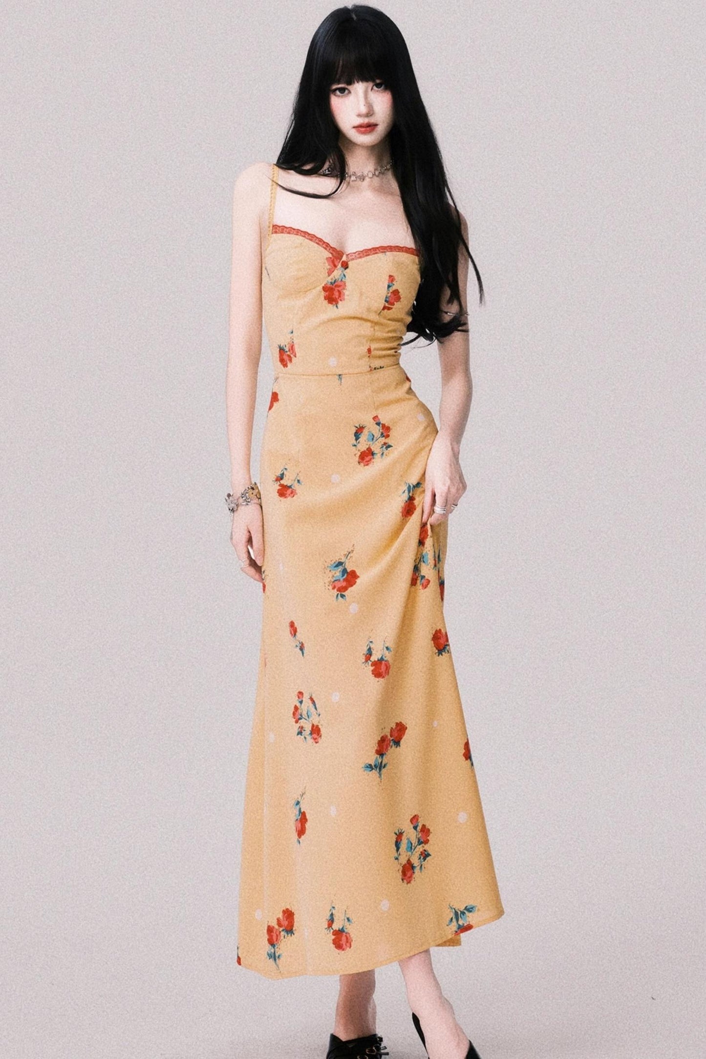 Twilight Floral Halter Dress