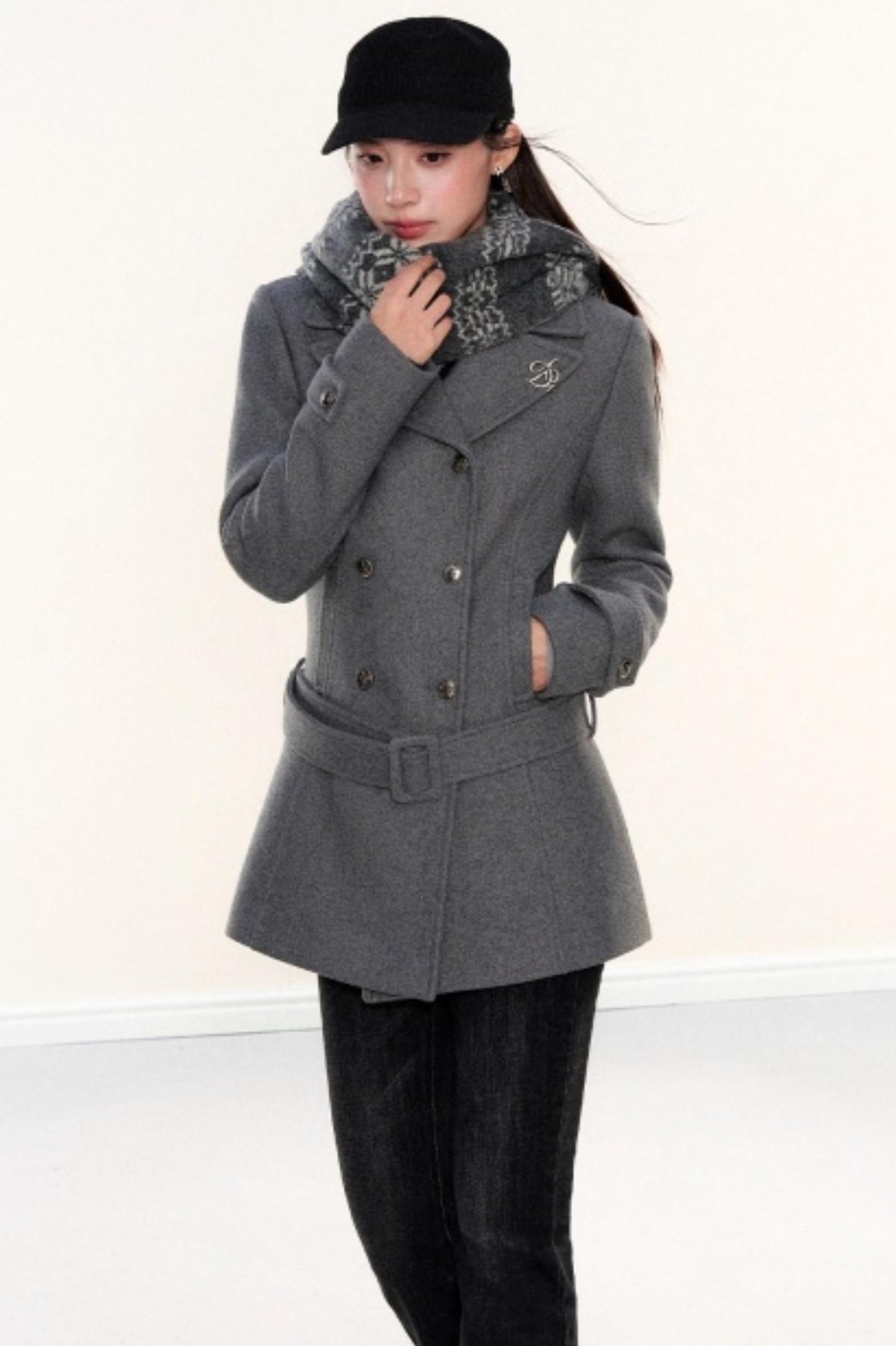 Woolen Lapel Coat