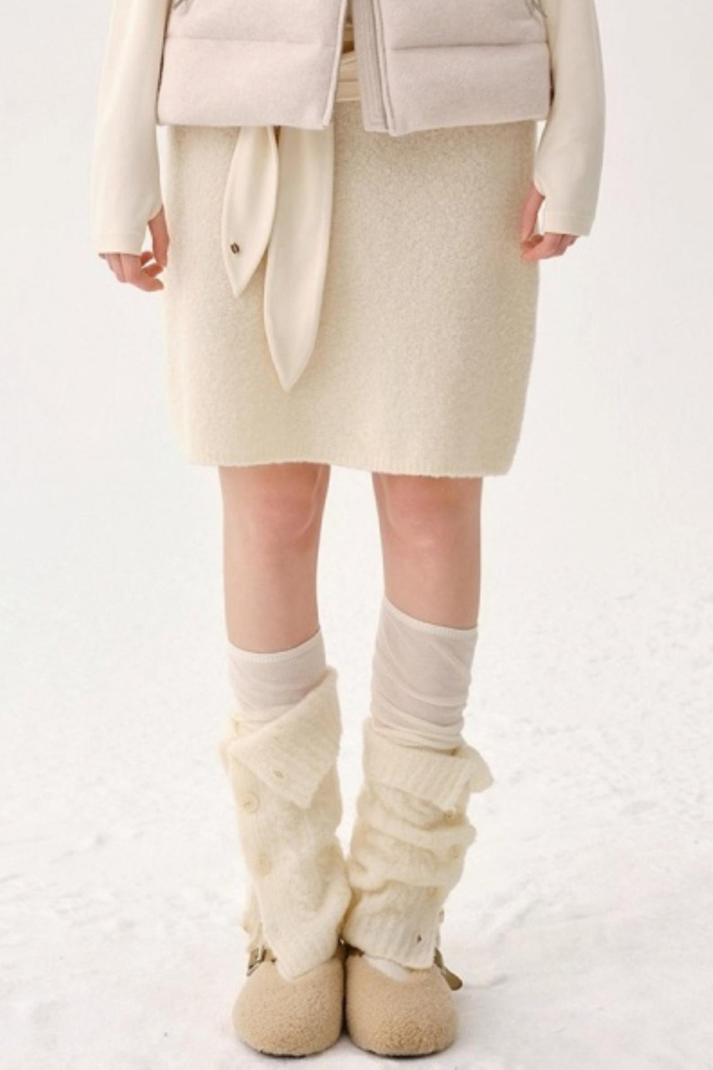 Heavy Wool Blend Slouch Socks