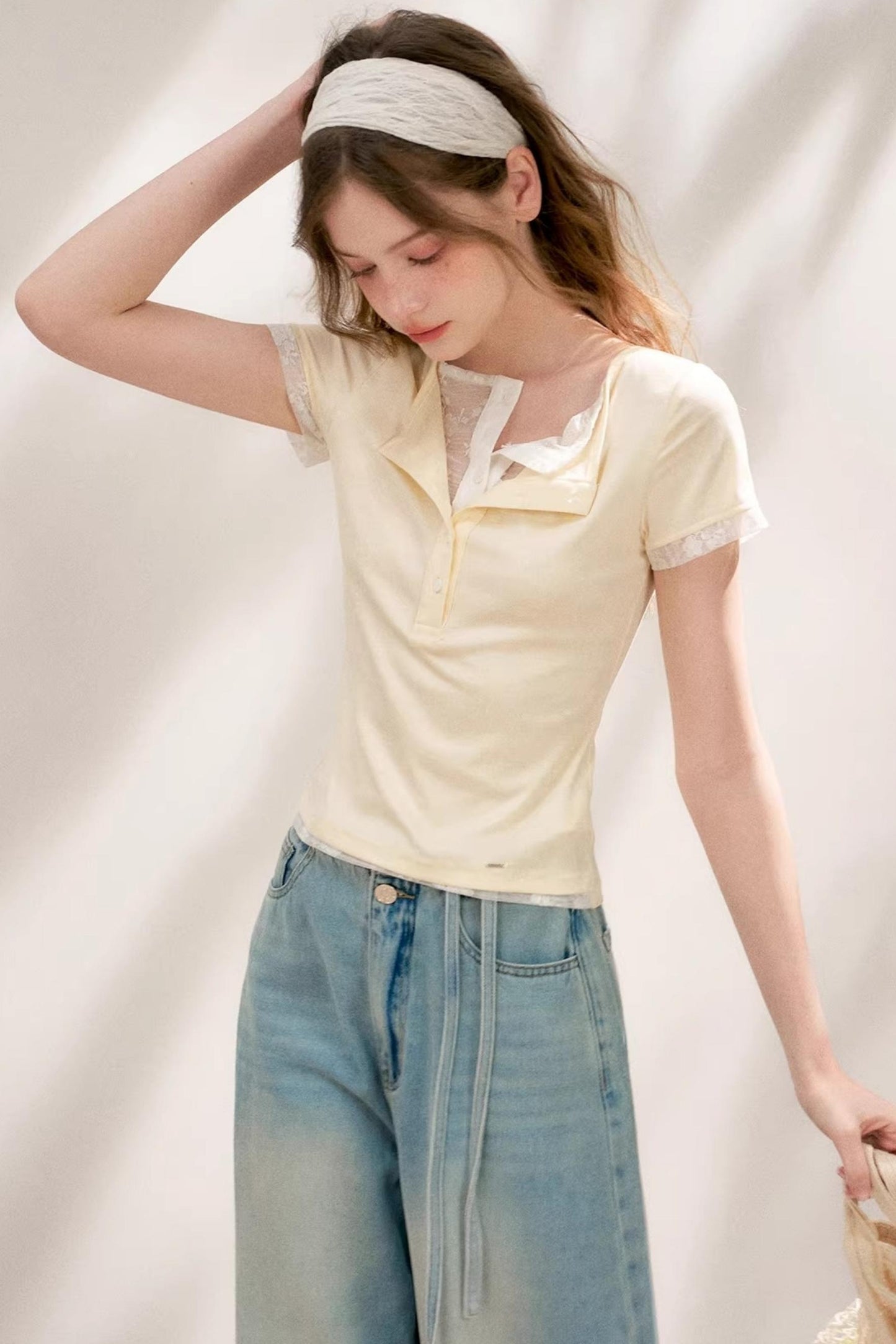 Green-Yellow Layered Tee