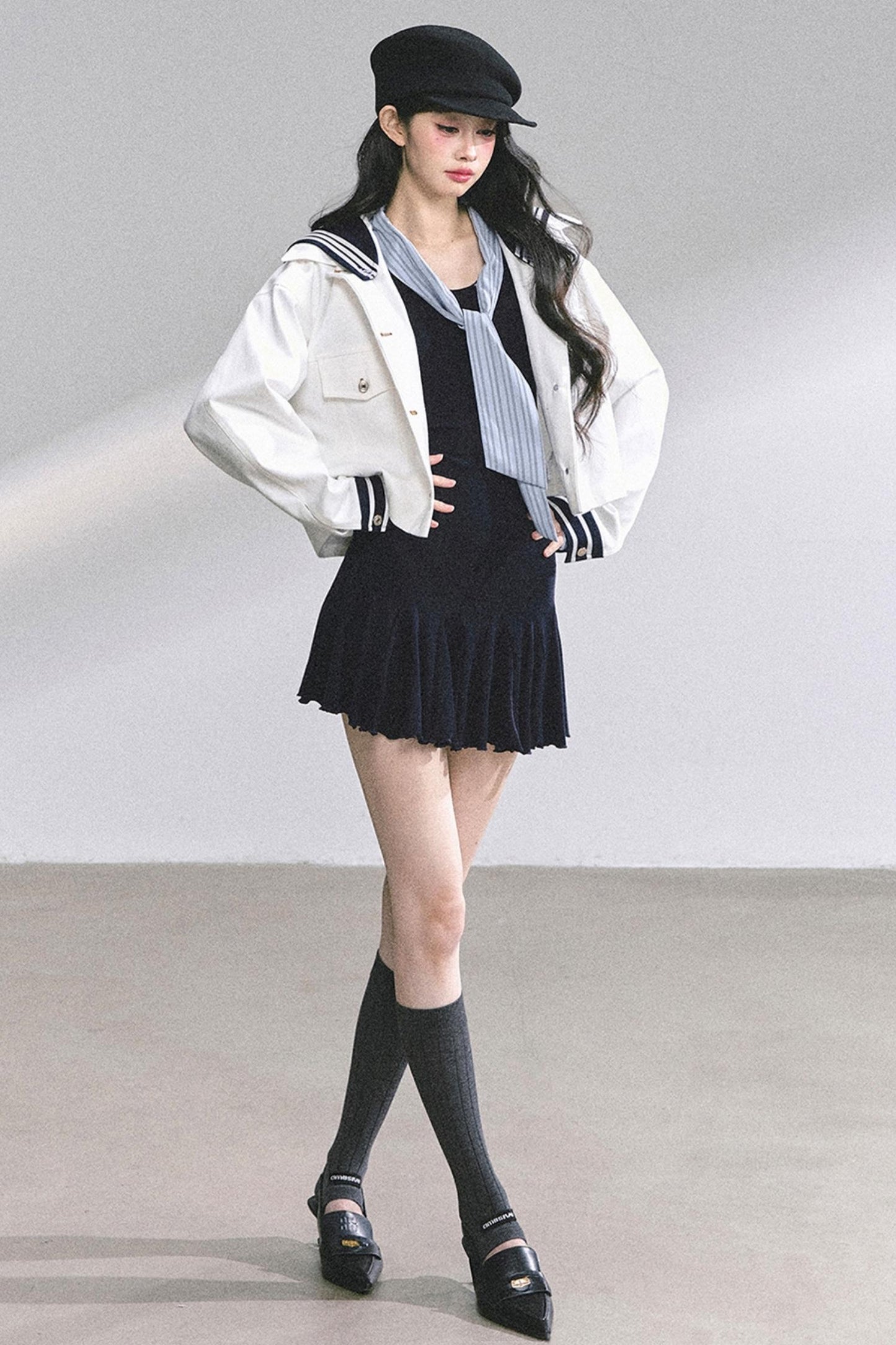 American Autumn Waist Slimming Dress