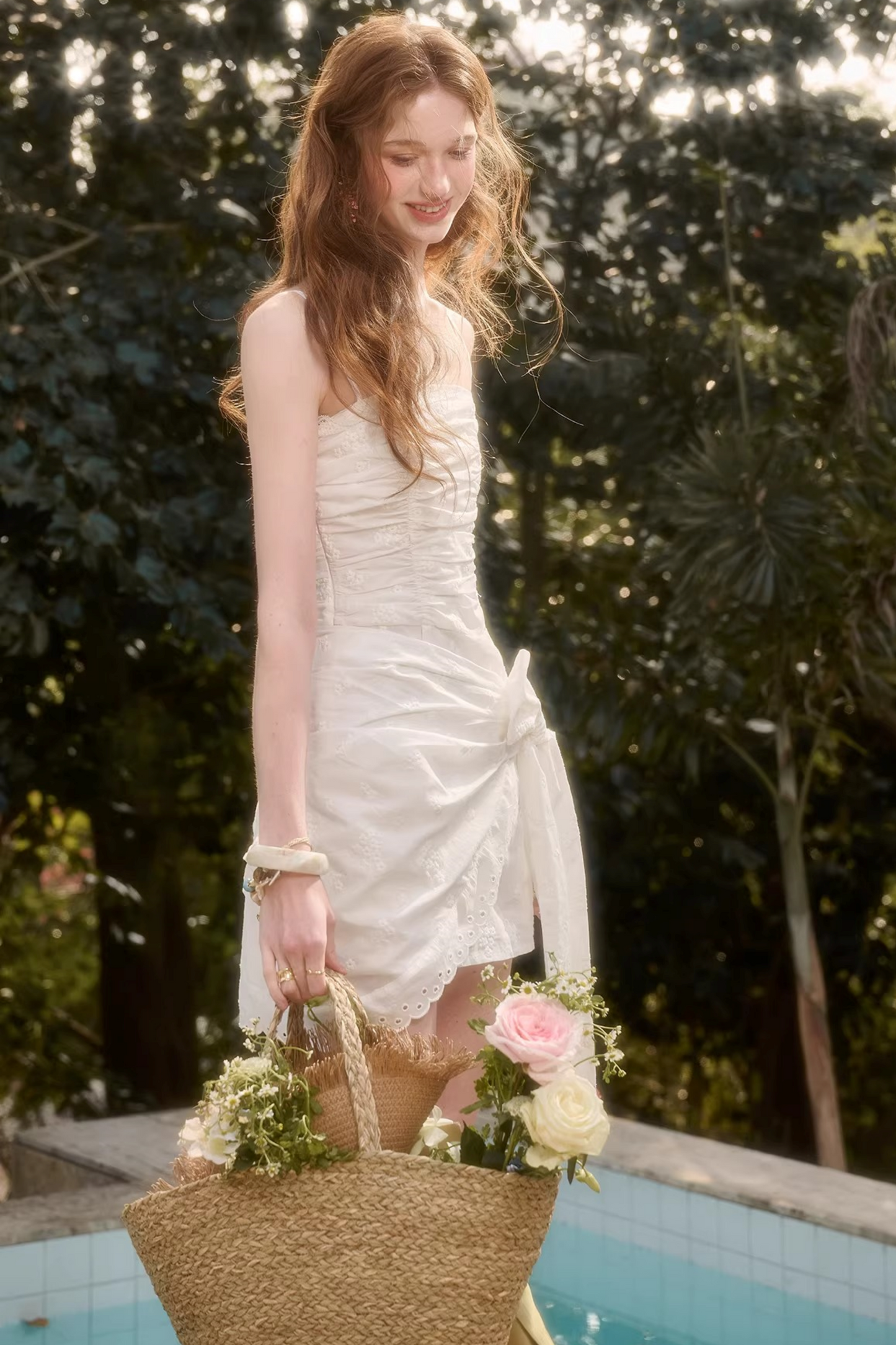 Minzwasser-Baumwollkleid