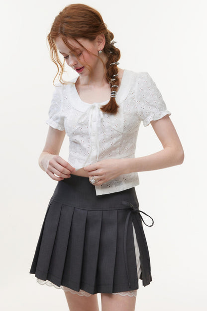 Lace Embroidered Two-Piece Set-Up