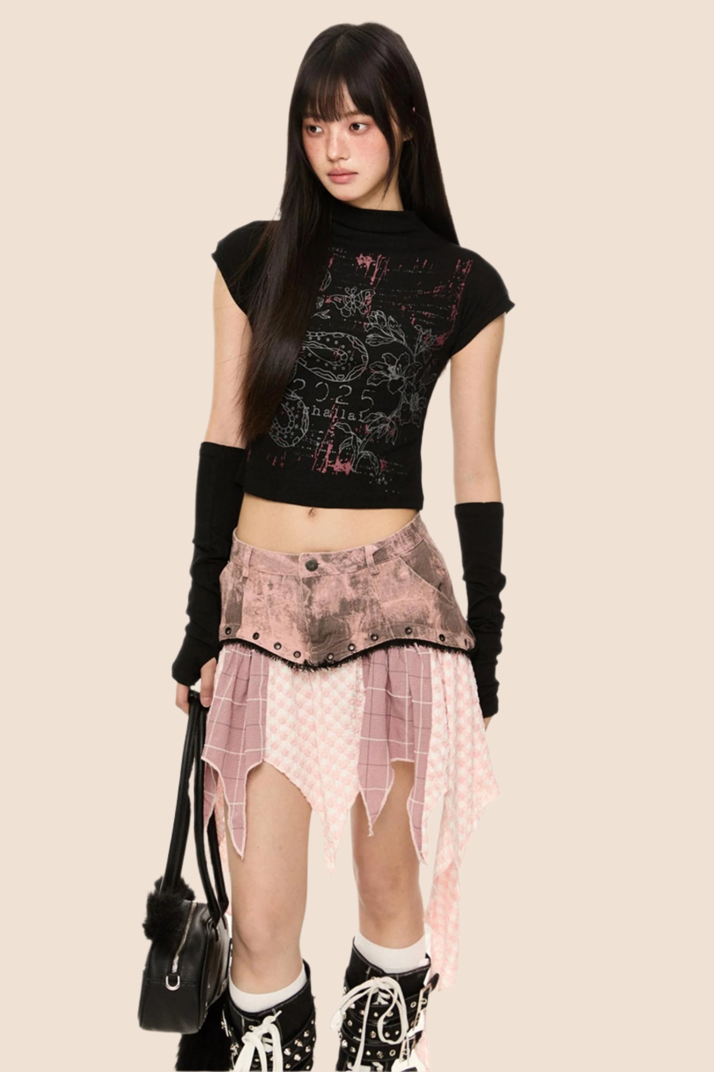 Slim Fit Short Sleeve Crop Tee