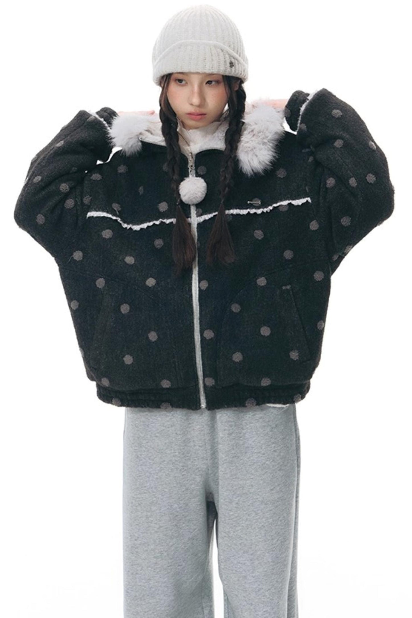 Plush Waistband Wide-Leg Pants