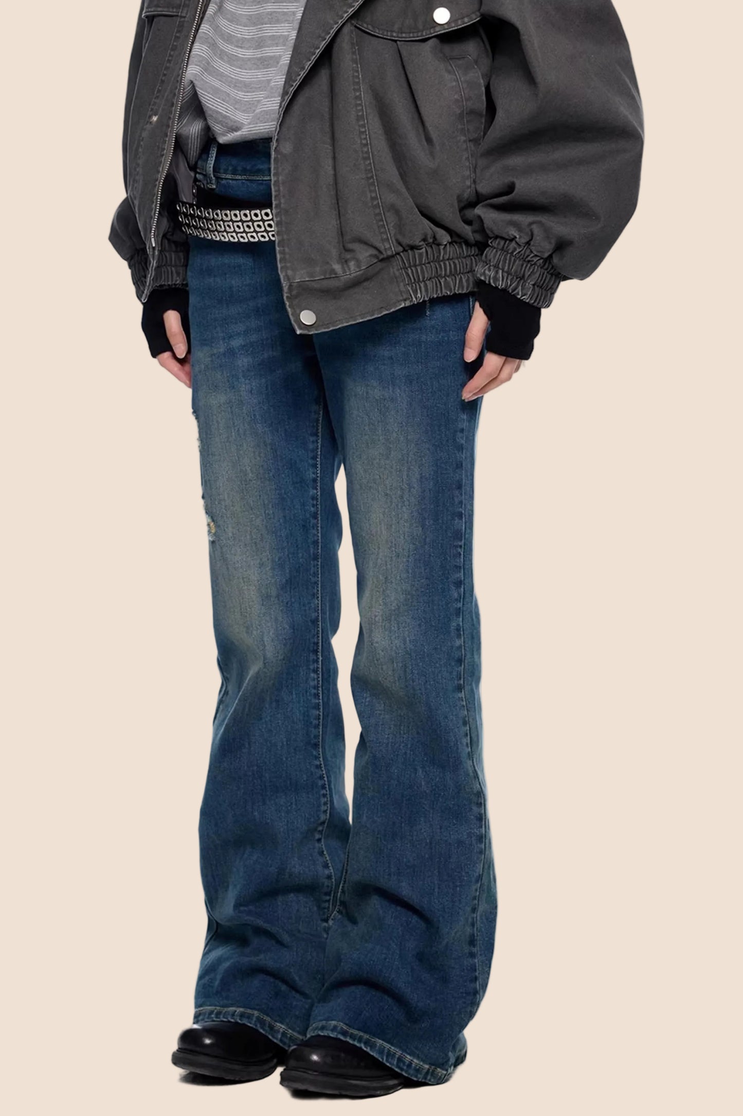 Mikro-weit Retro Schlaghosen