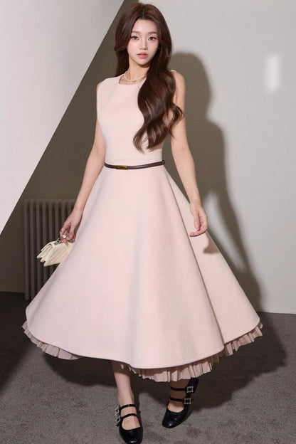 Elegant Wool Dress Short Coat Set-Up