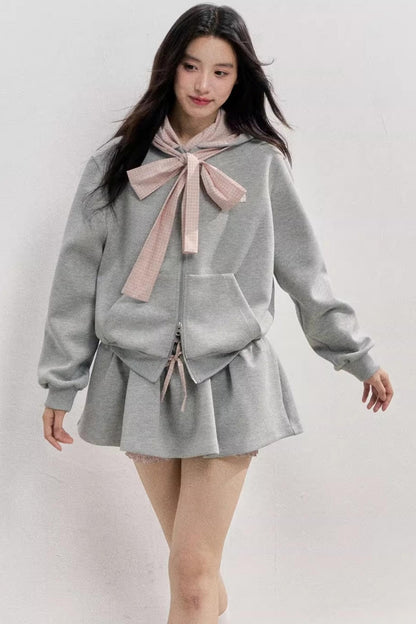 Comfort Sweatshirt Skirt Set-Up