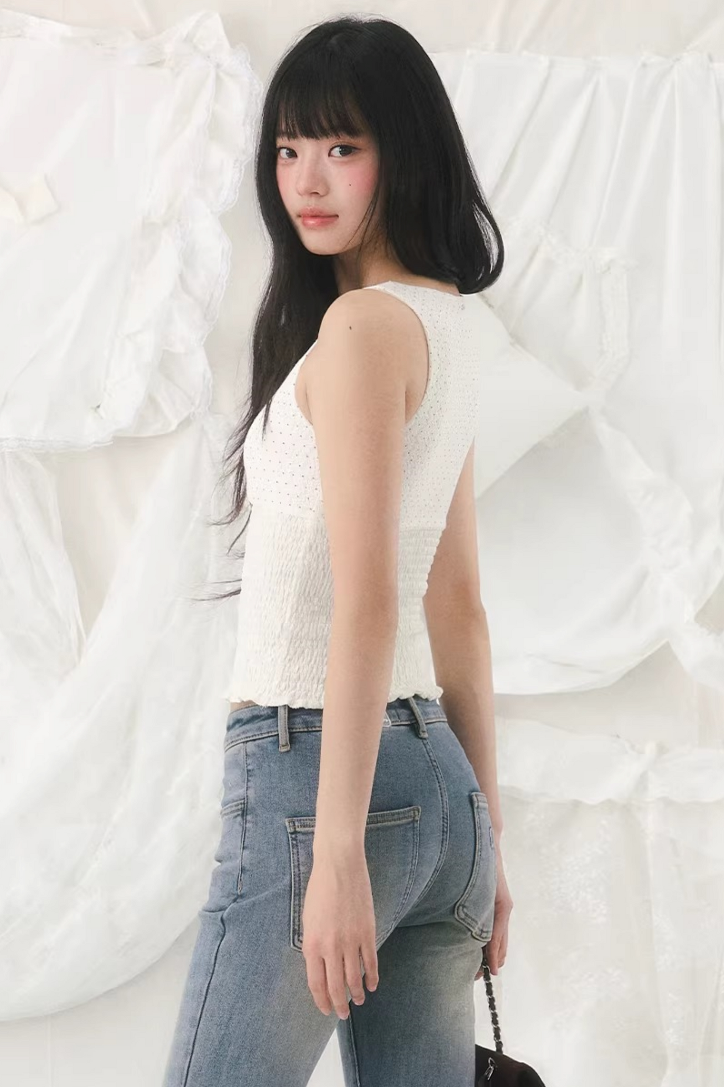 V-Neck Polka Dot Camisole Top