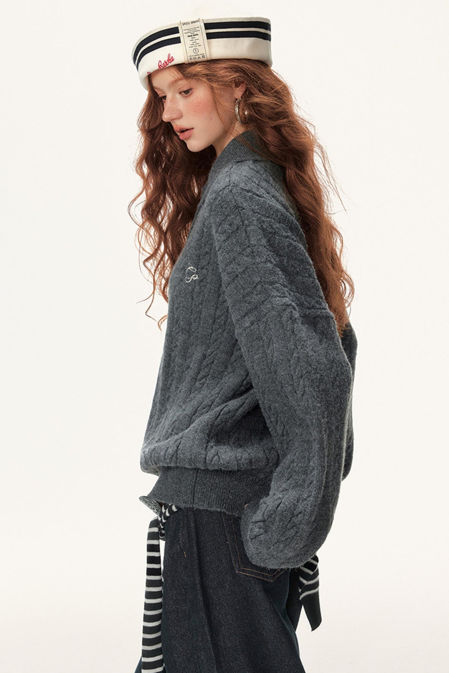 Winter Cable Knit Top