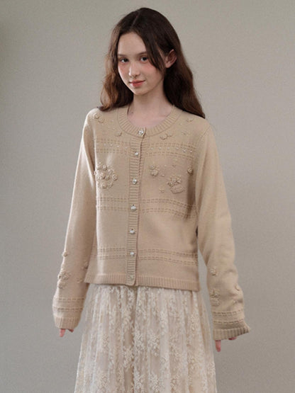 Apricot Knitted Australian Wool Sweater