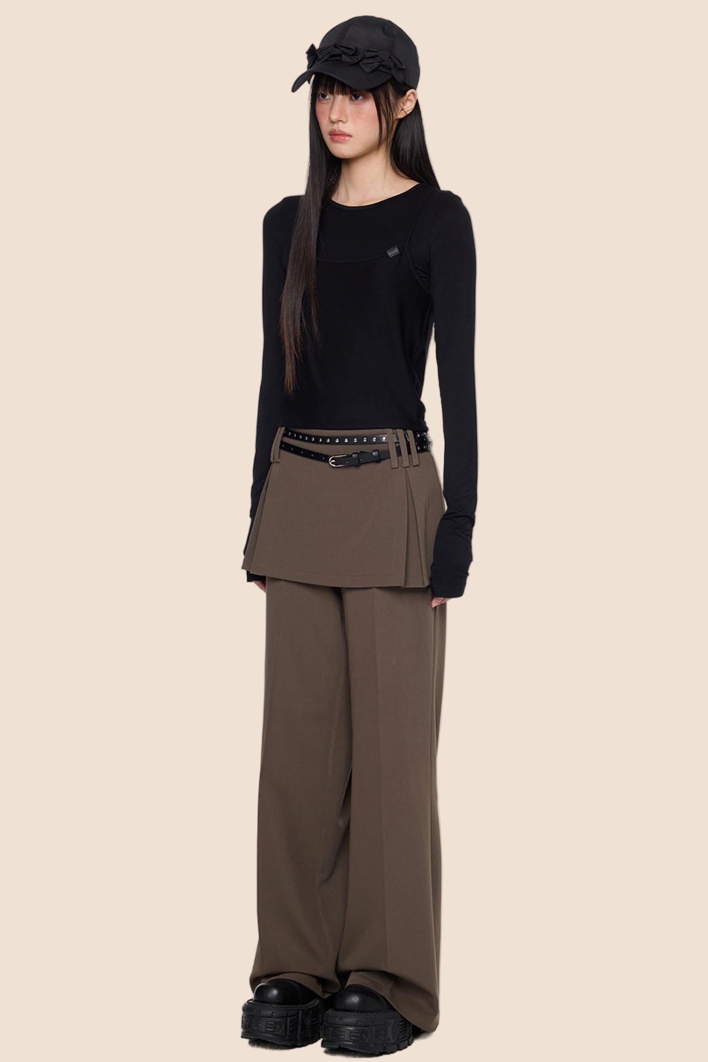 Straight High Waist Pants