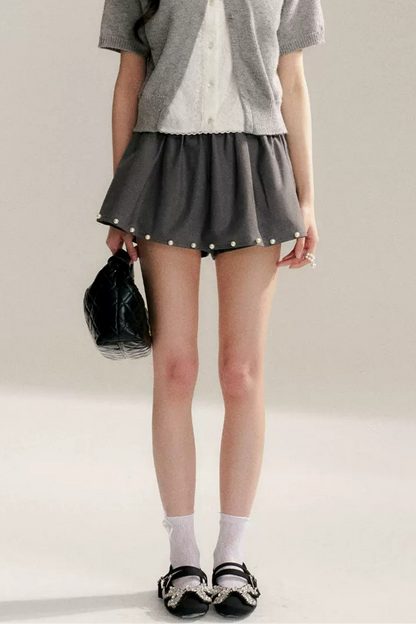 아카데미 돌 칼라 니트 세트업