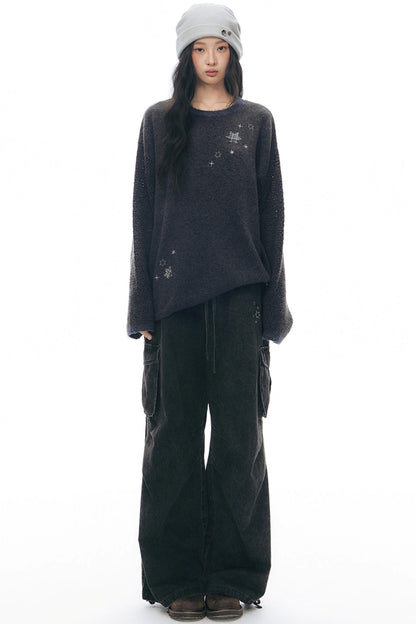 Vintage Weite Retro-Hosen