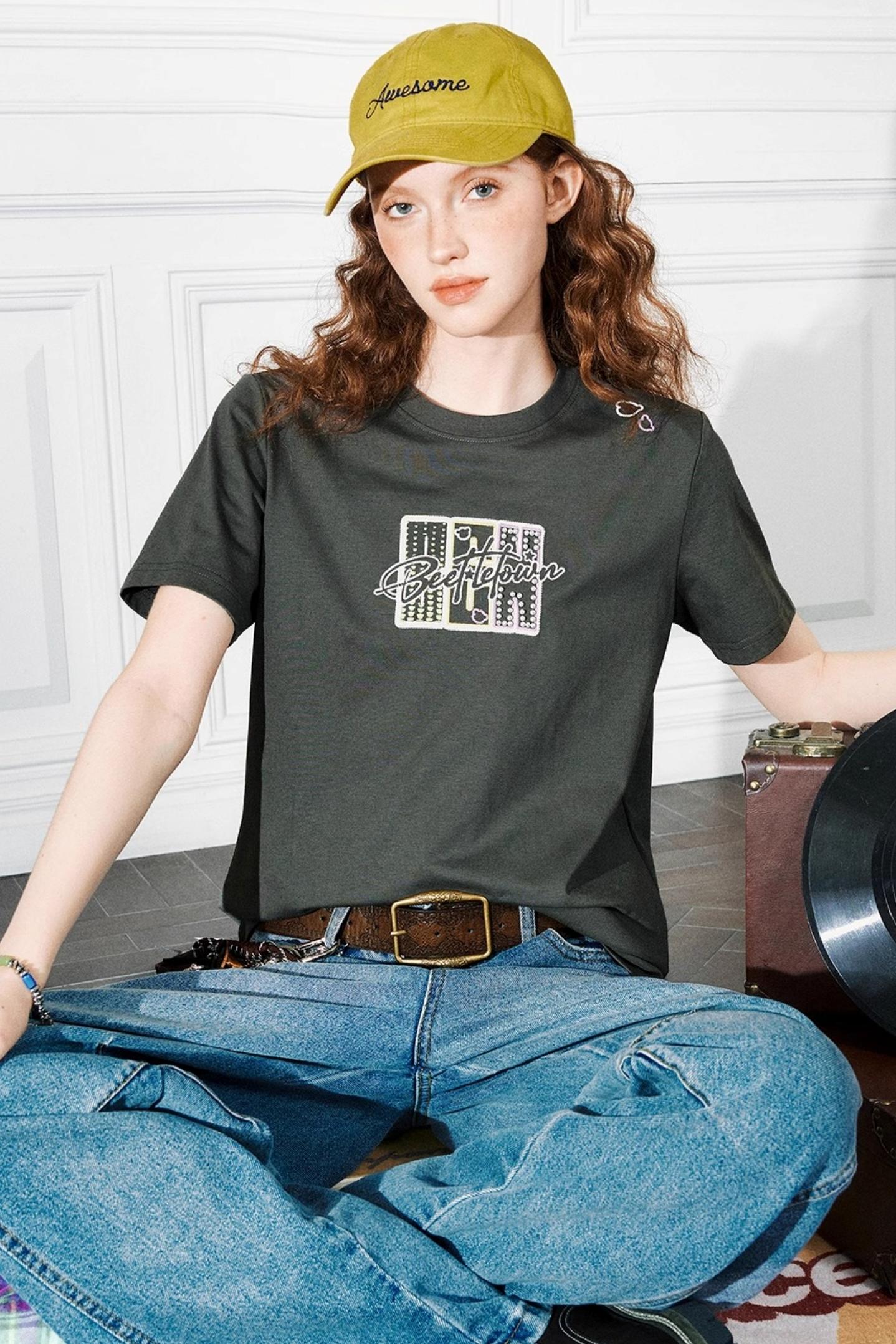 Embroidered Graphic Tee