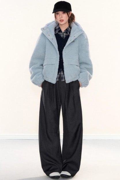 Fleece Hooded Work Jacket