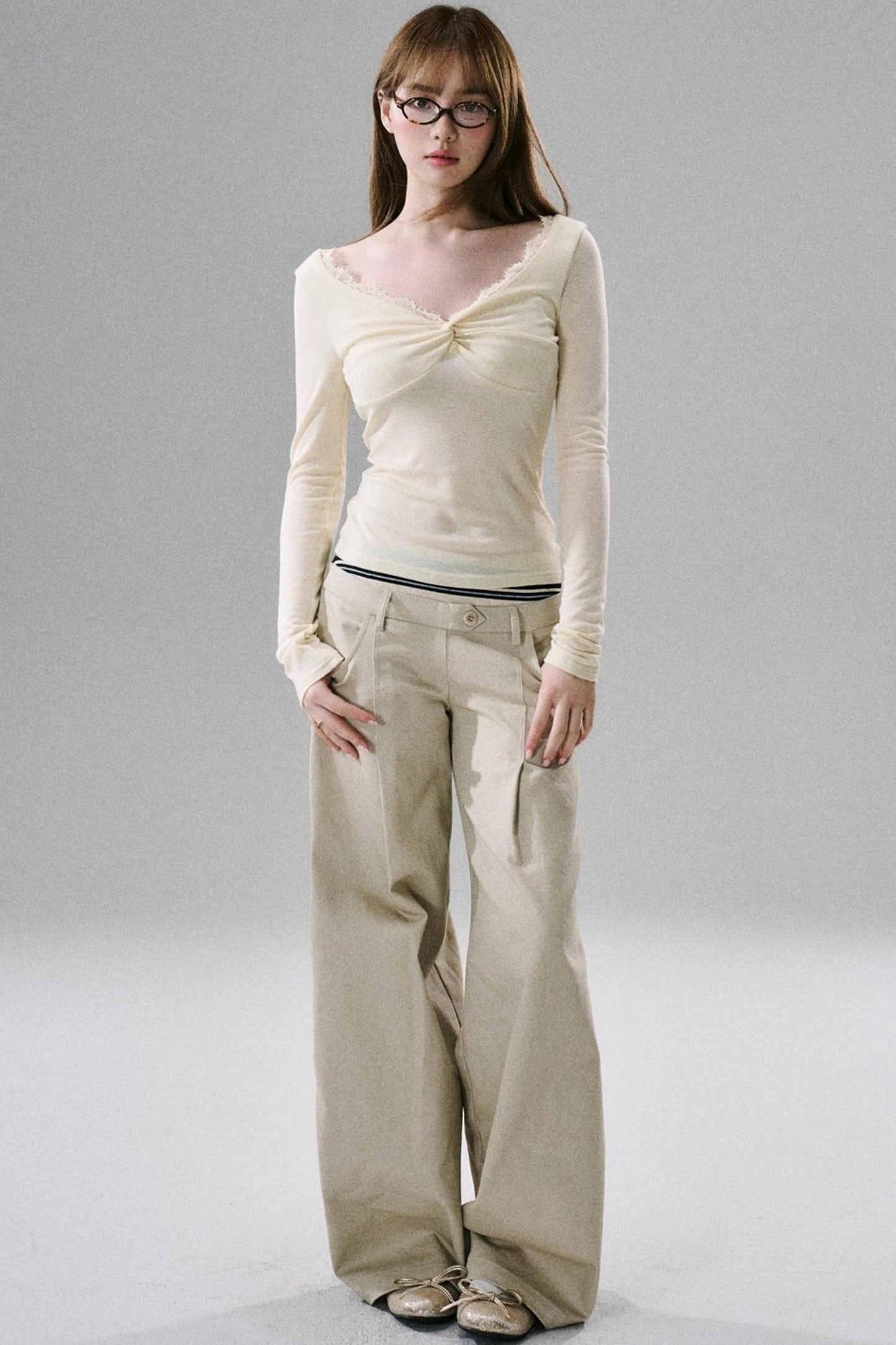 Stretch Lace Slim Fit Base Top