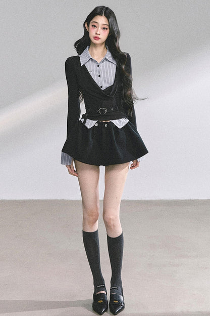 Waist Slim Long-Sleeved Tops