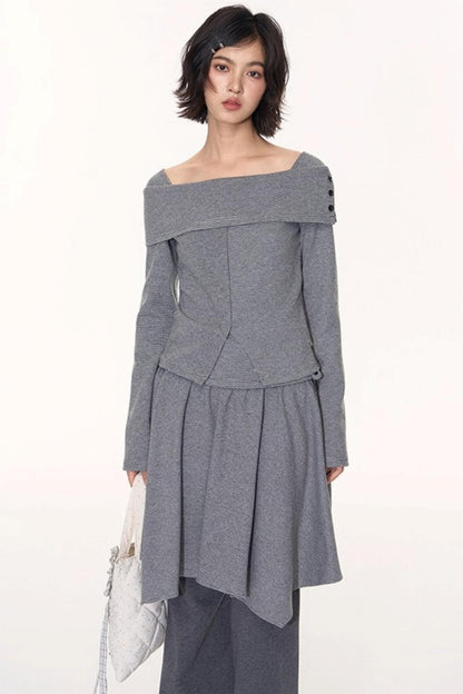 Striped Long Sleeve Top Set-Up