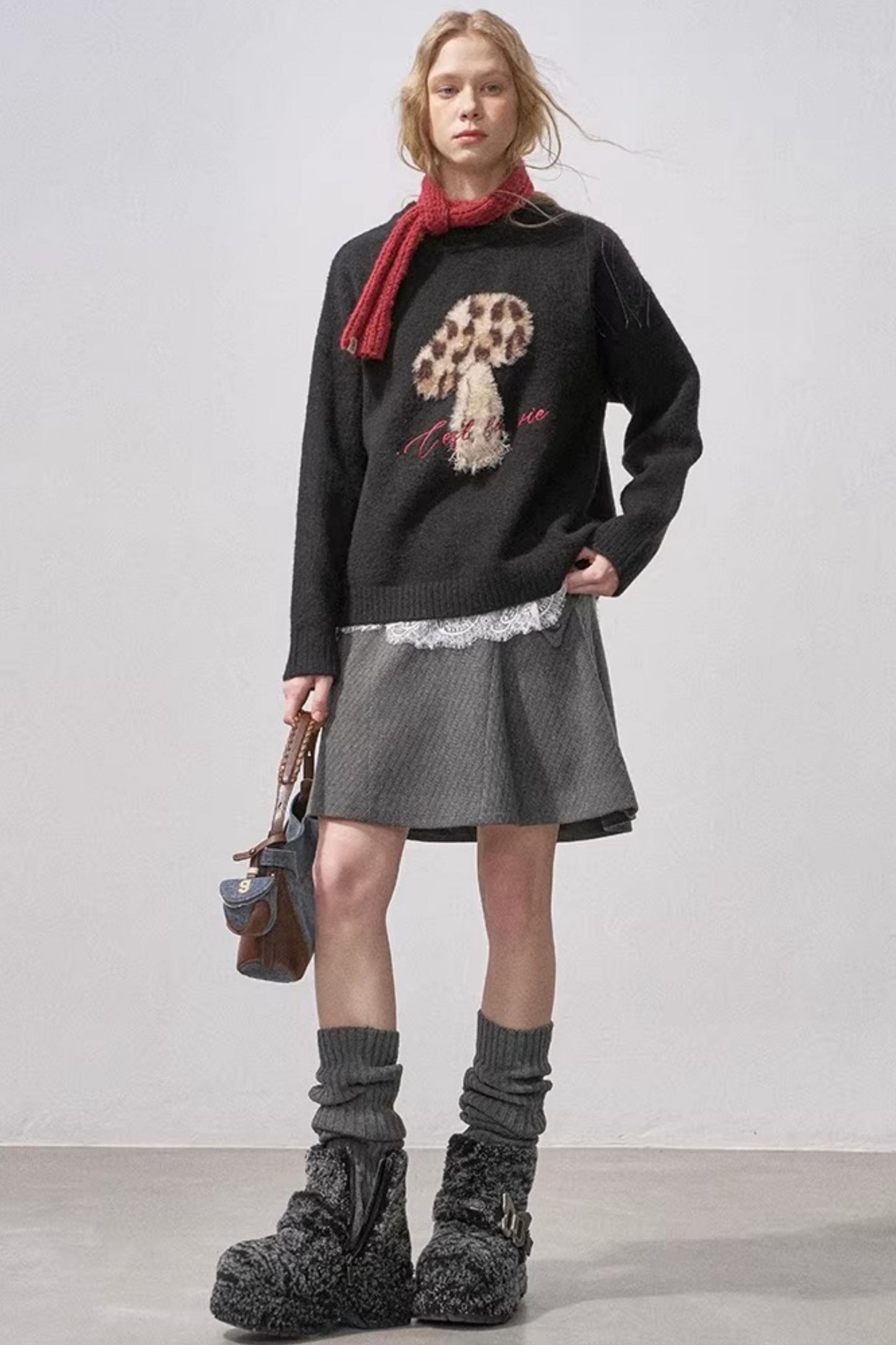 Mushroom Knit Sweater