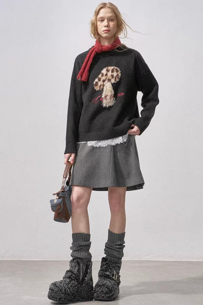 Mushroom Knit Sweater
