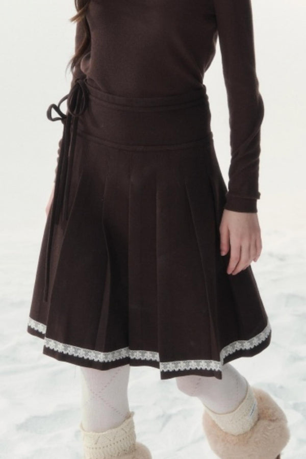 Late Love Letter Woolen Skirt