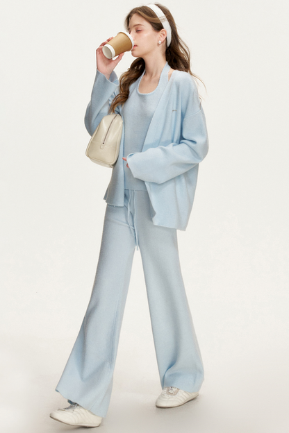 Strick-Neckholder-Cardigan-Weste-Setup