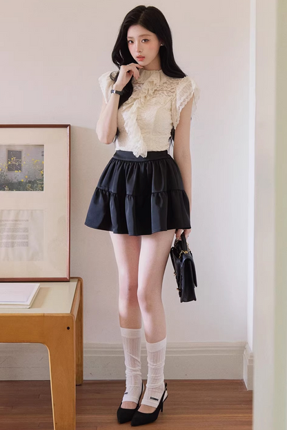 Daffodil Lace Ruffled Top Set-Up