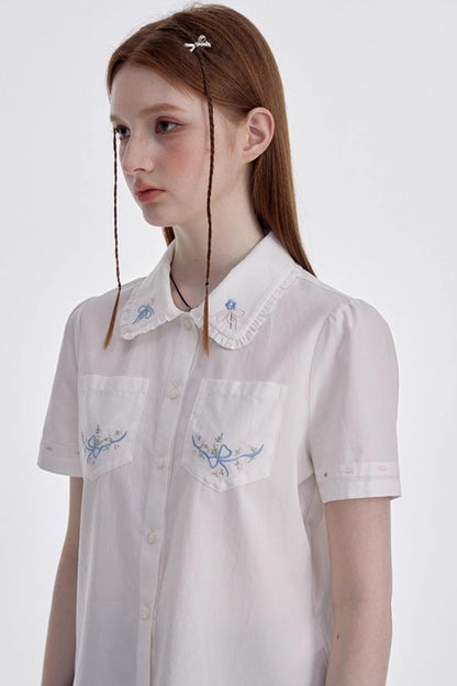 White Shirt Skirt Set-Up