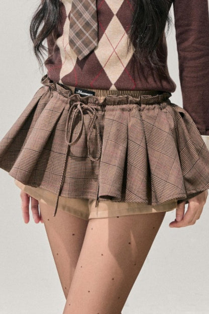 Plaid Annie Waltz Skirt