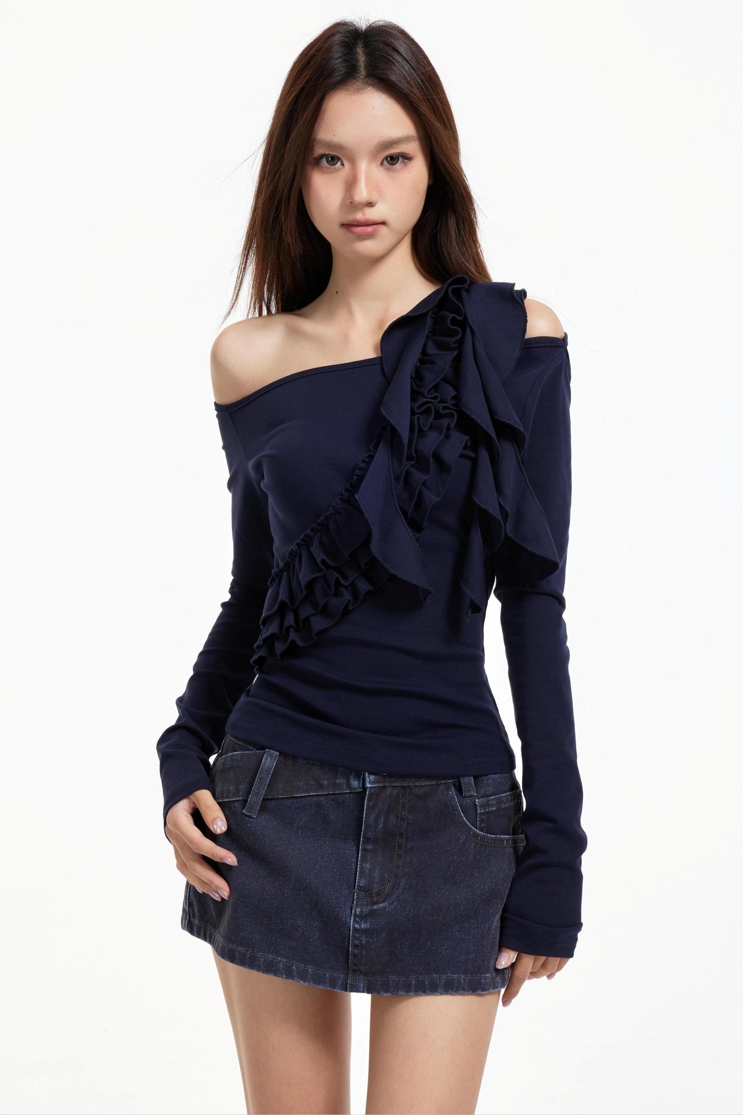 Off-The-Shoulder Ruffled Top