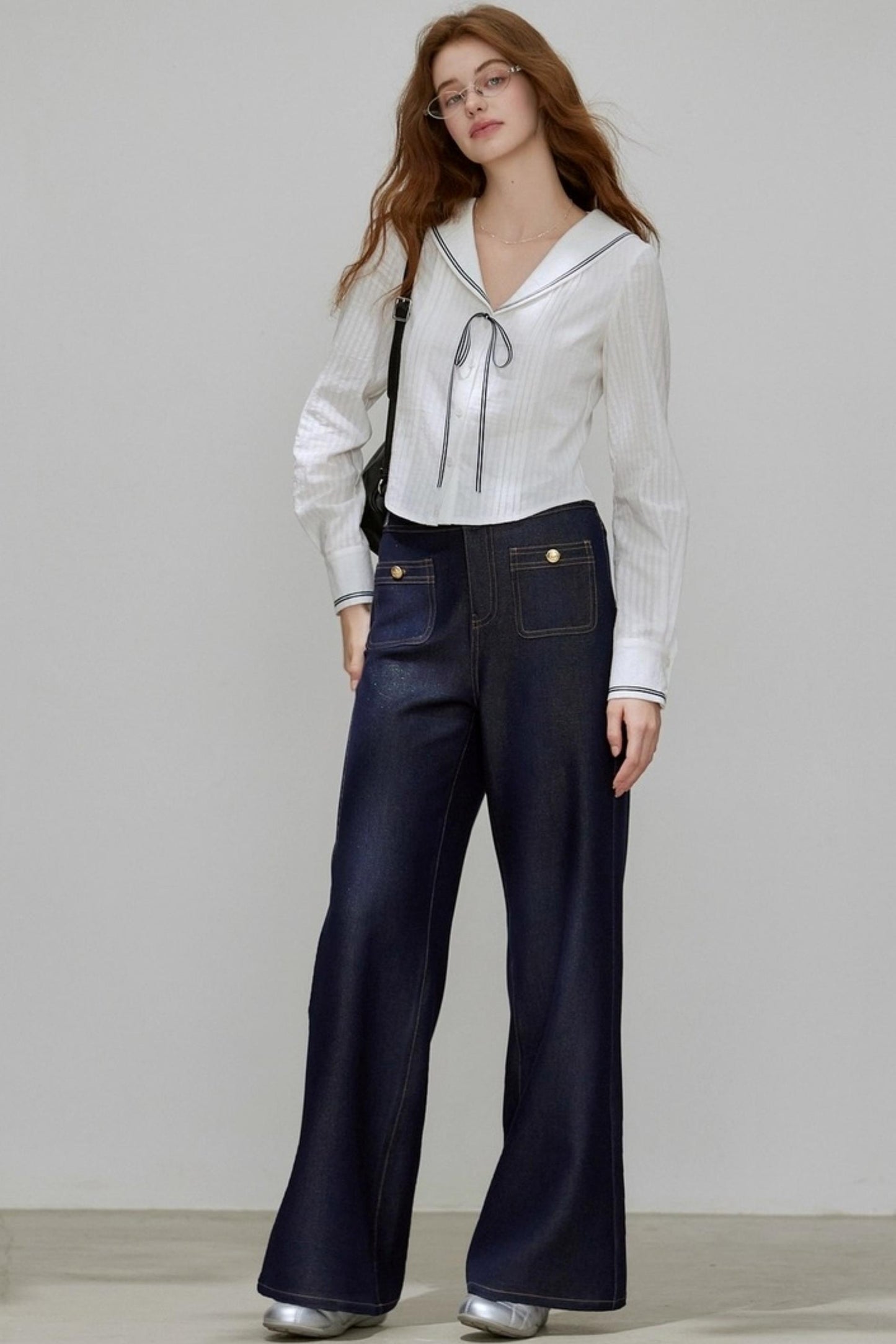 Autumn High Waist Denim Pants