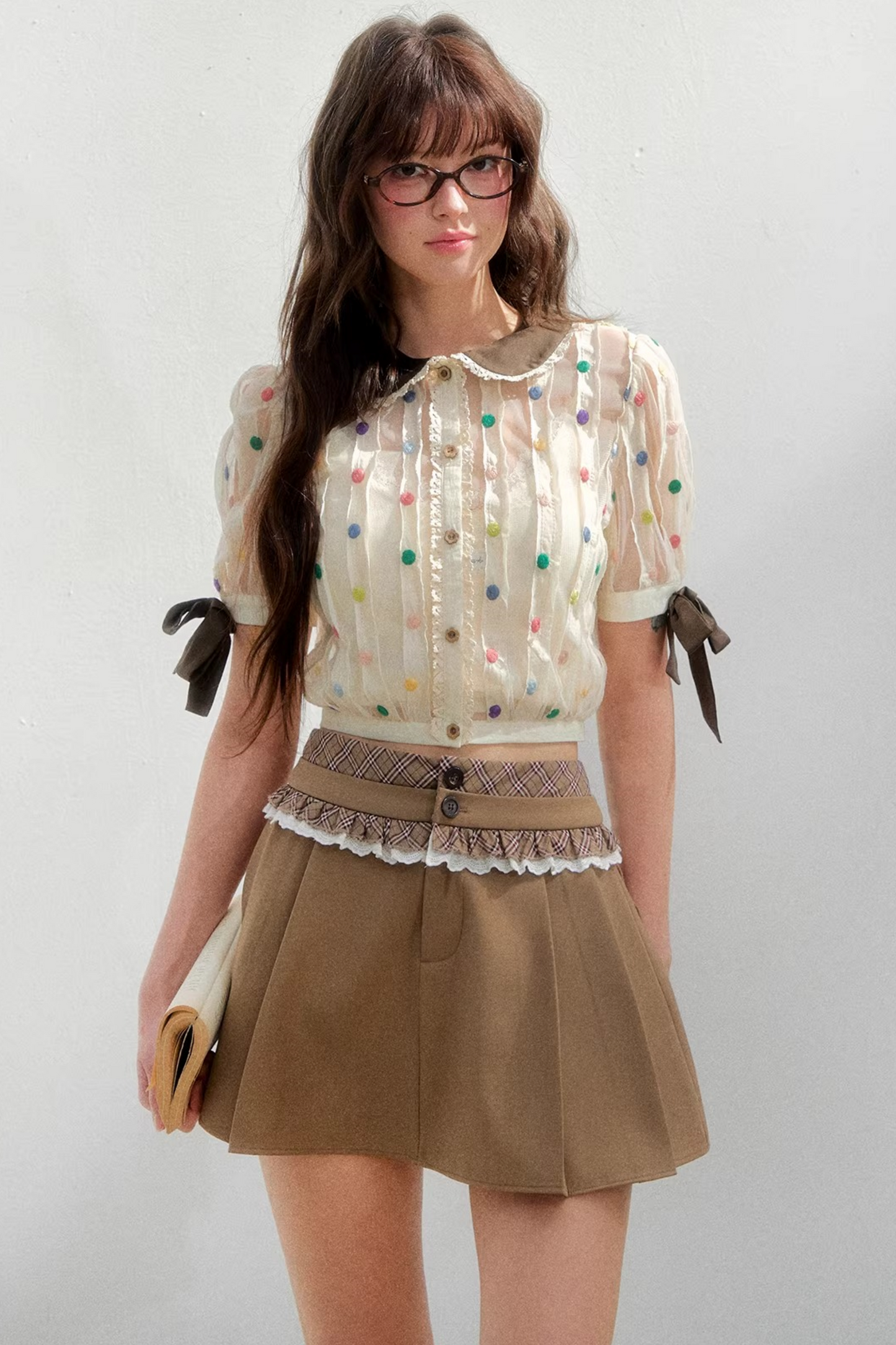 Retro Polka Dot Blouse