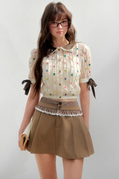 Retro Polka Dot Blouse