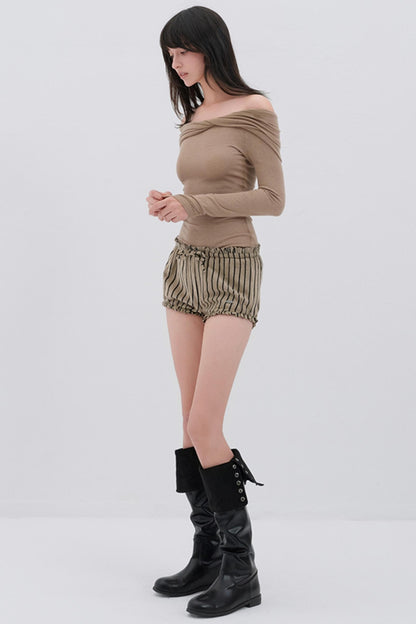 Soft Fleece Striped Pants