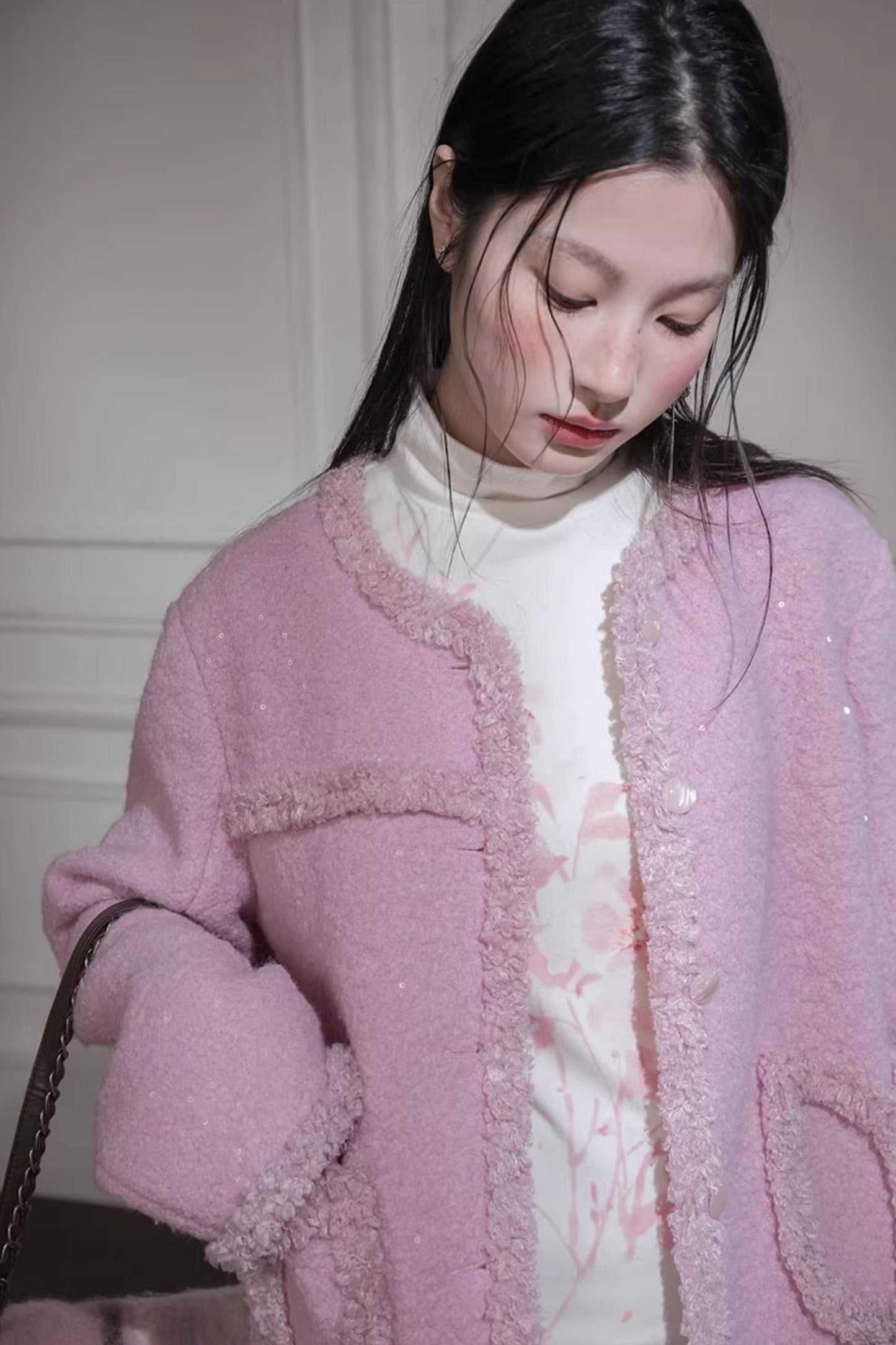 Velvet Cherry Apricot Blouse