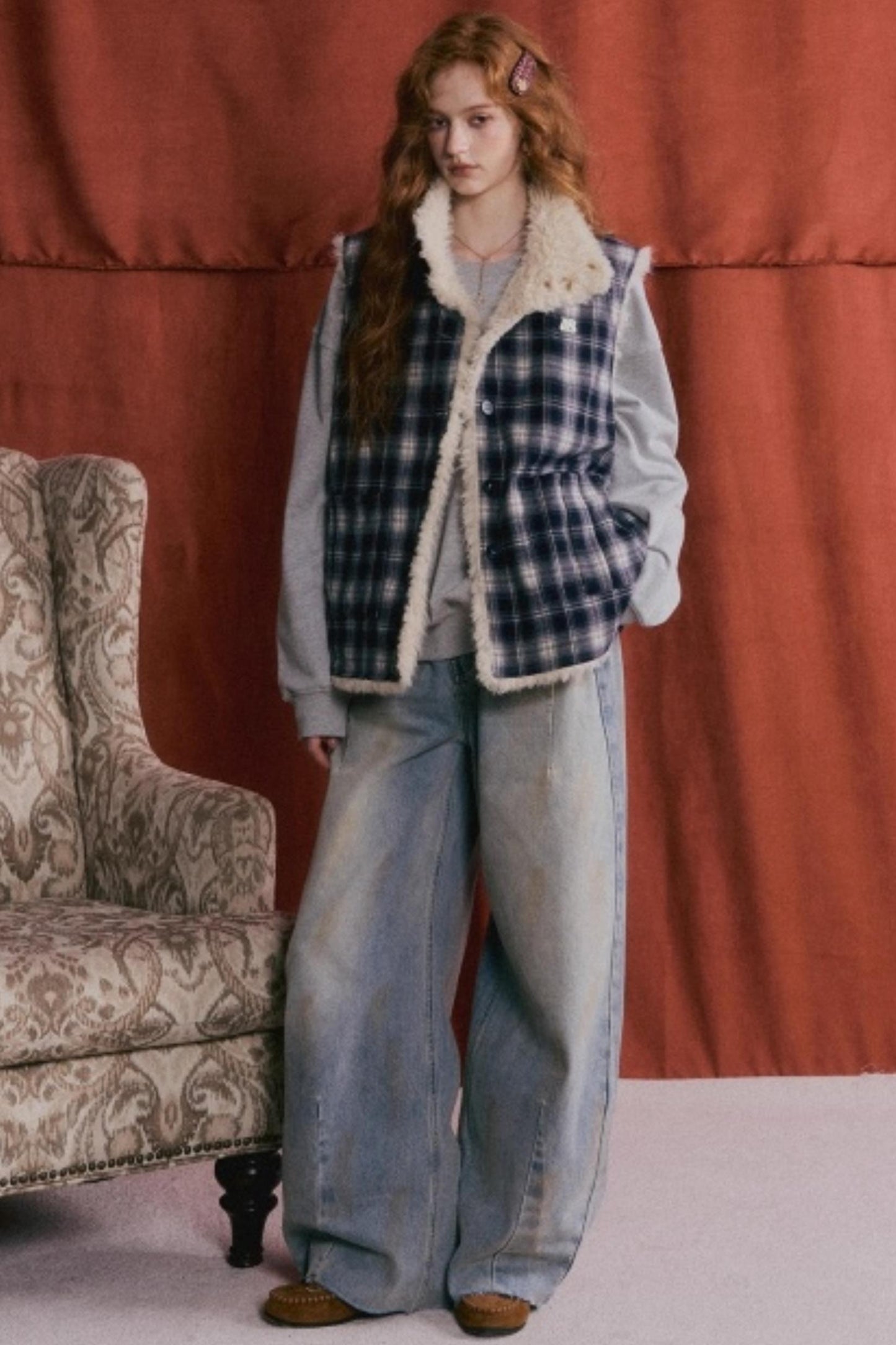 Vintage Distressed Denim Pants