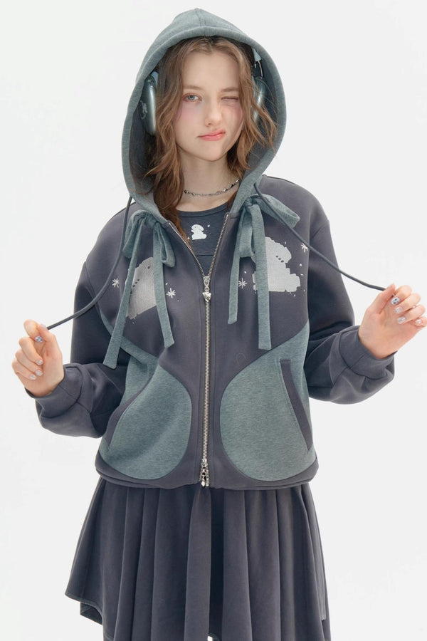 Irregular Skirt Casual Trousers Set-Up