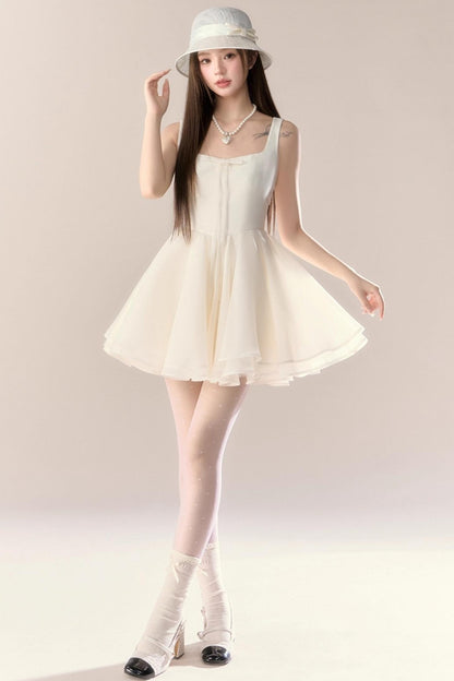 Blue Puff Dress Set-Up