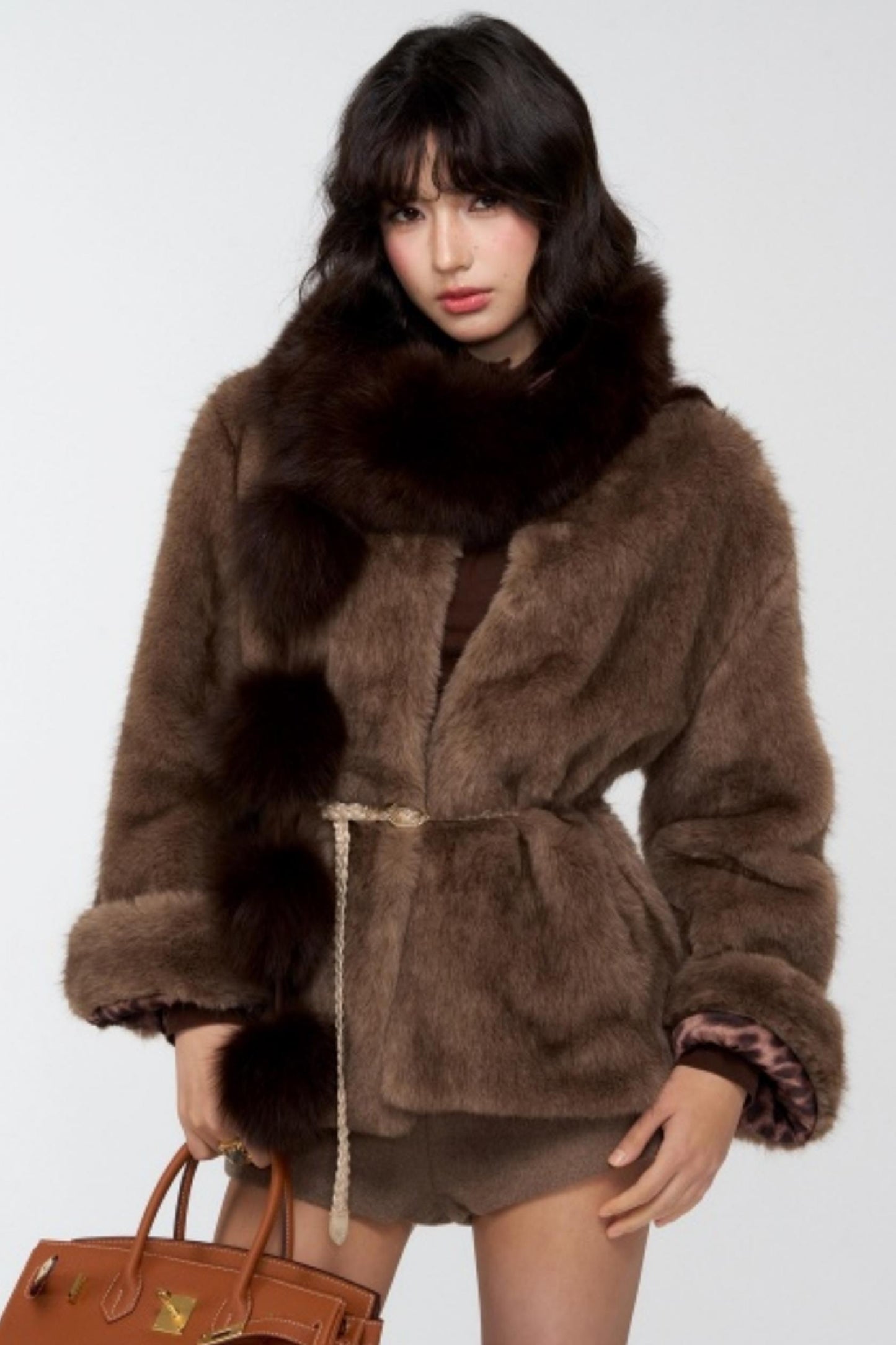 Slavic Aesthetics Fur-Cuffed Jacket