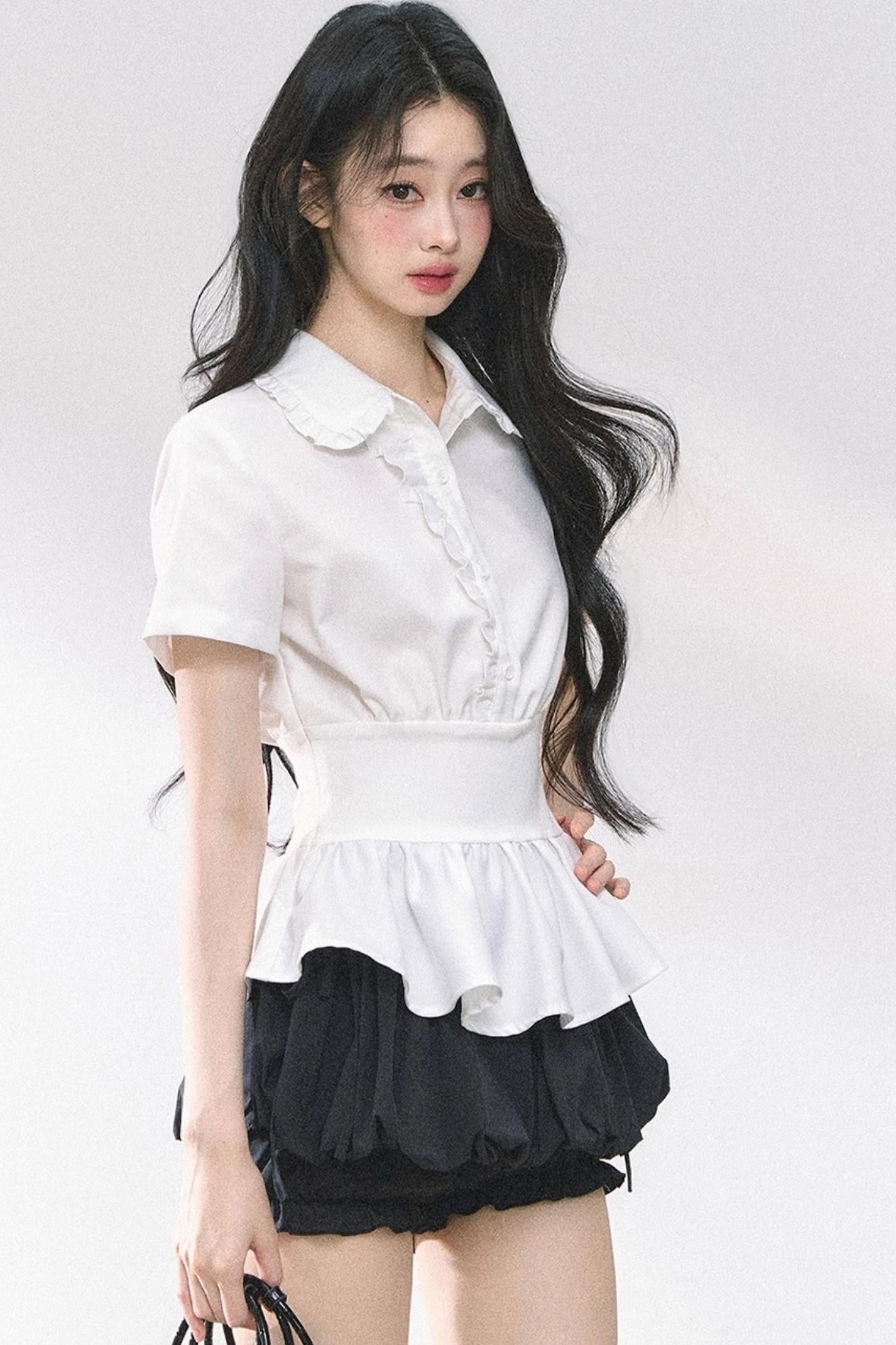 White Lotus Leaf Shirt