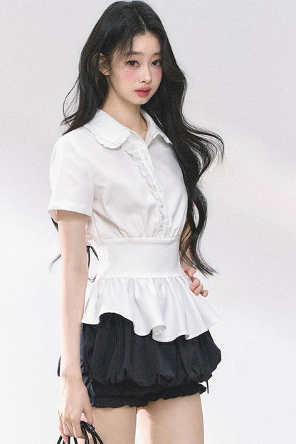 White Lotus Leaf Shirt