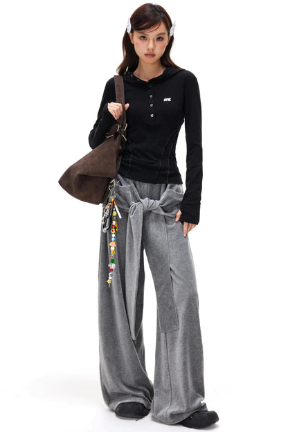 Lyocell Tencel Slim Hooded Top